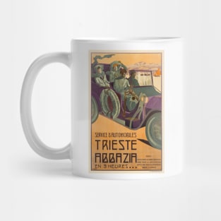 Trieste Abbazia Italy Vintage Poster 1911 Mug